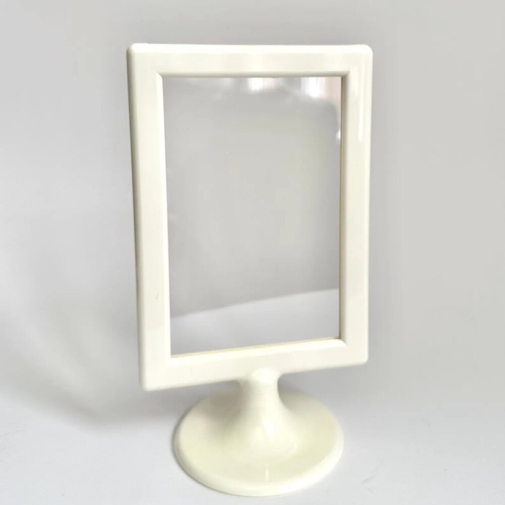 Ikea Tolsby Pedestal Picture 3  Frames White New Sealed 4 x 6 Two-Sided Modern